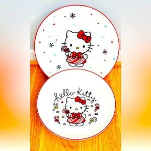 Hello kitty  2023 Christmas candy cane  plate bowl
tik tok viral